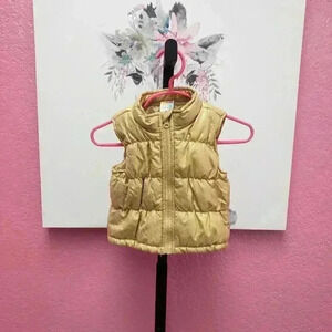 Healthtex Baby Gold Shimmery Puffer Vest